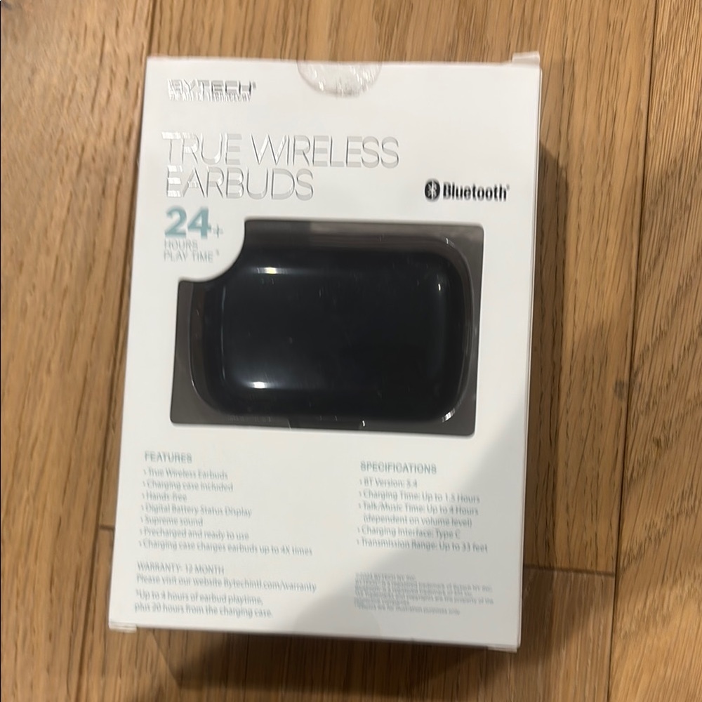 Black True Wireless Earbuds